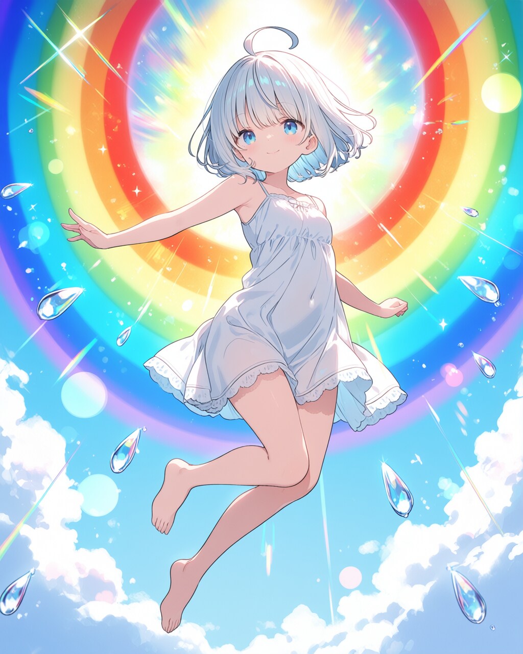 7月１６日は虹の日　～虹色の羽をまとったむんちゃん～