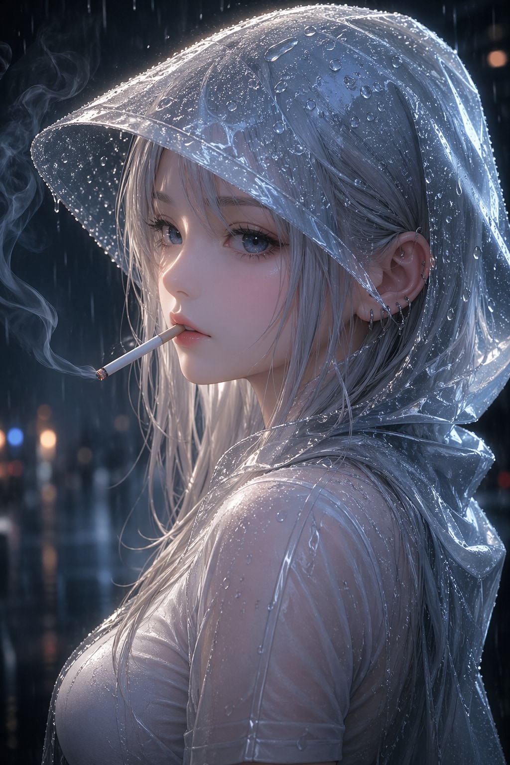 It’s raining cats and dogs.