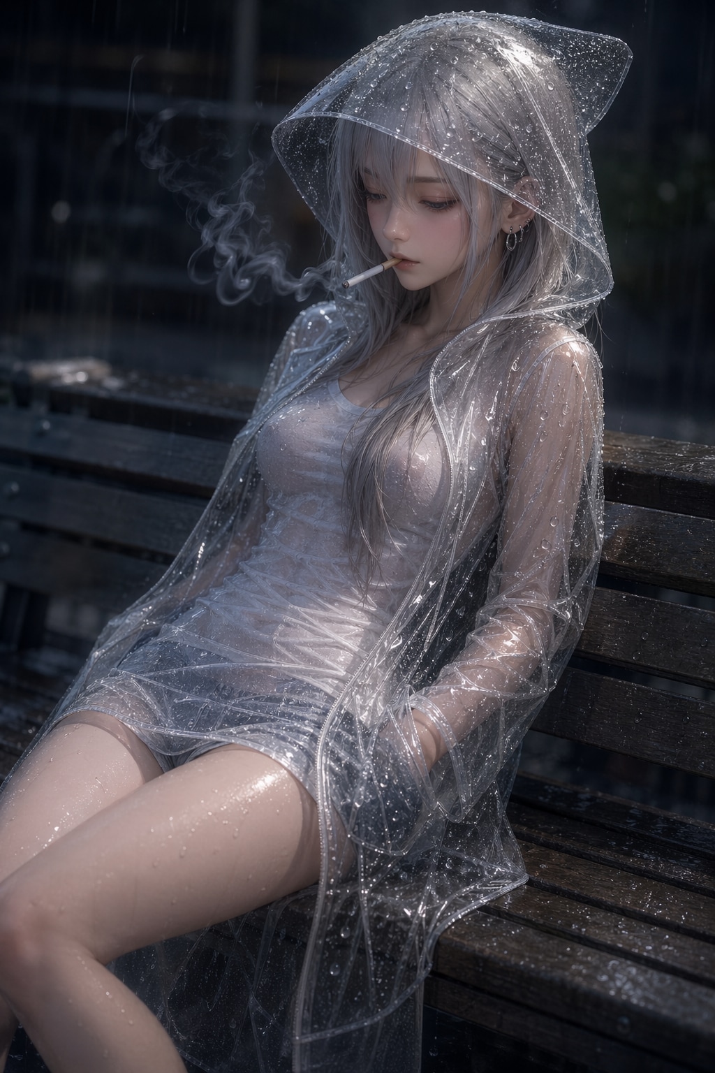 It’s raining cats and dogs.