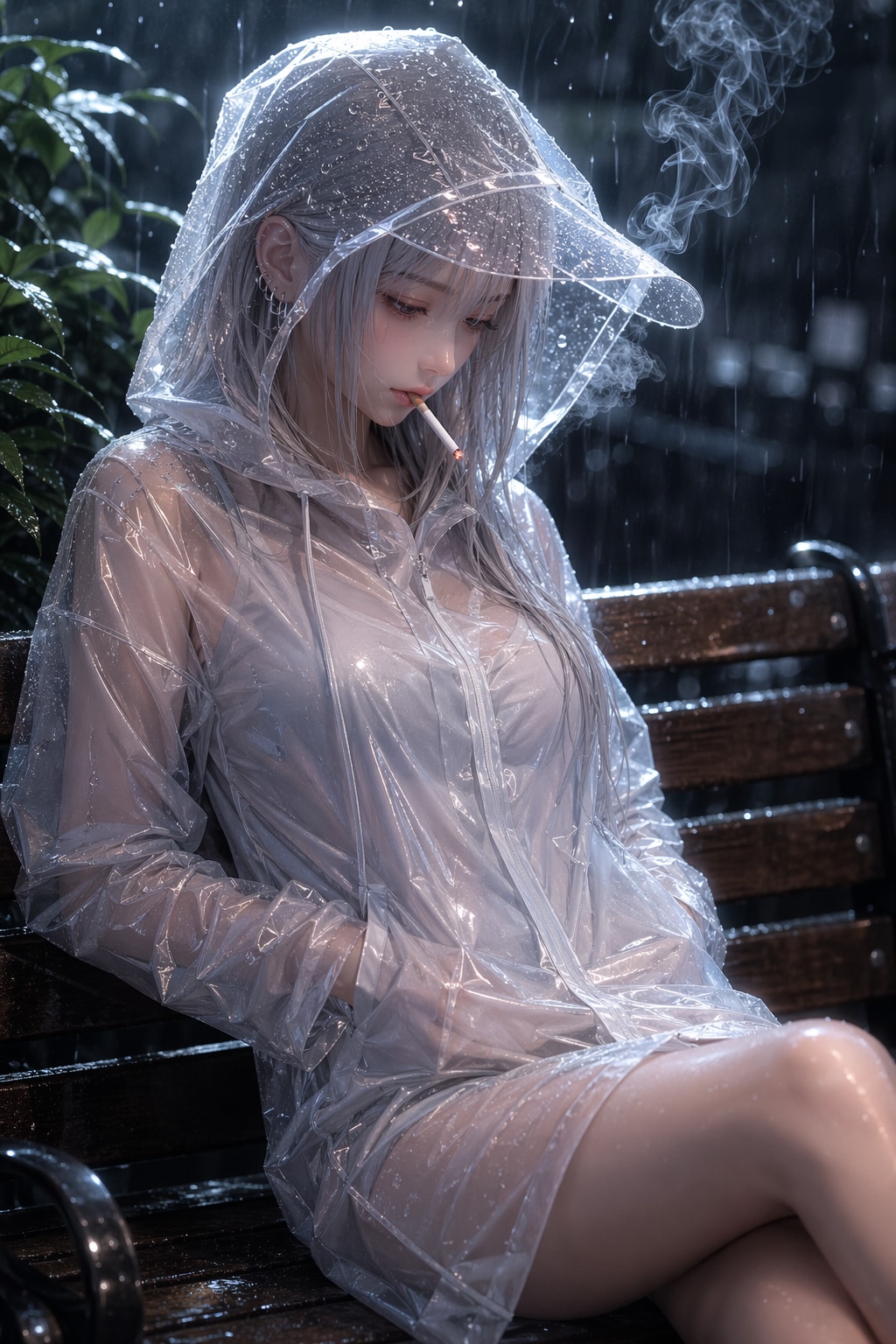 It’s raining cats and dogs.