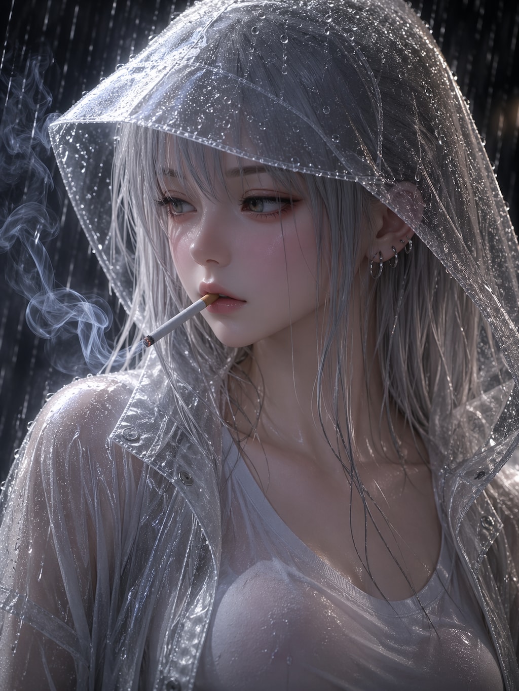 It’s raining cats and dogs.