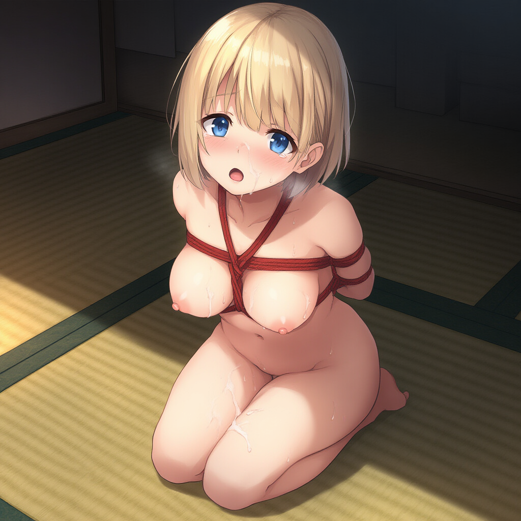 金髪+緊縛