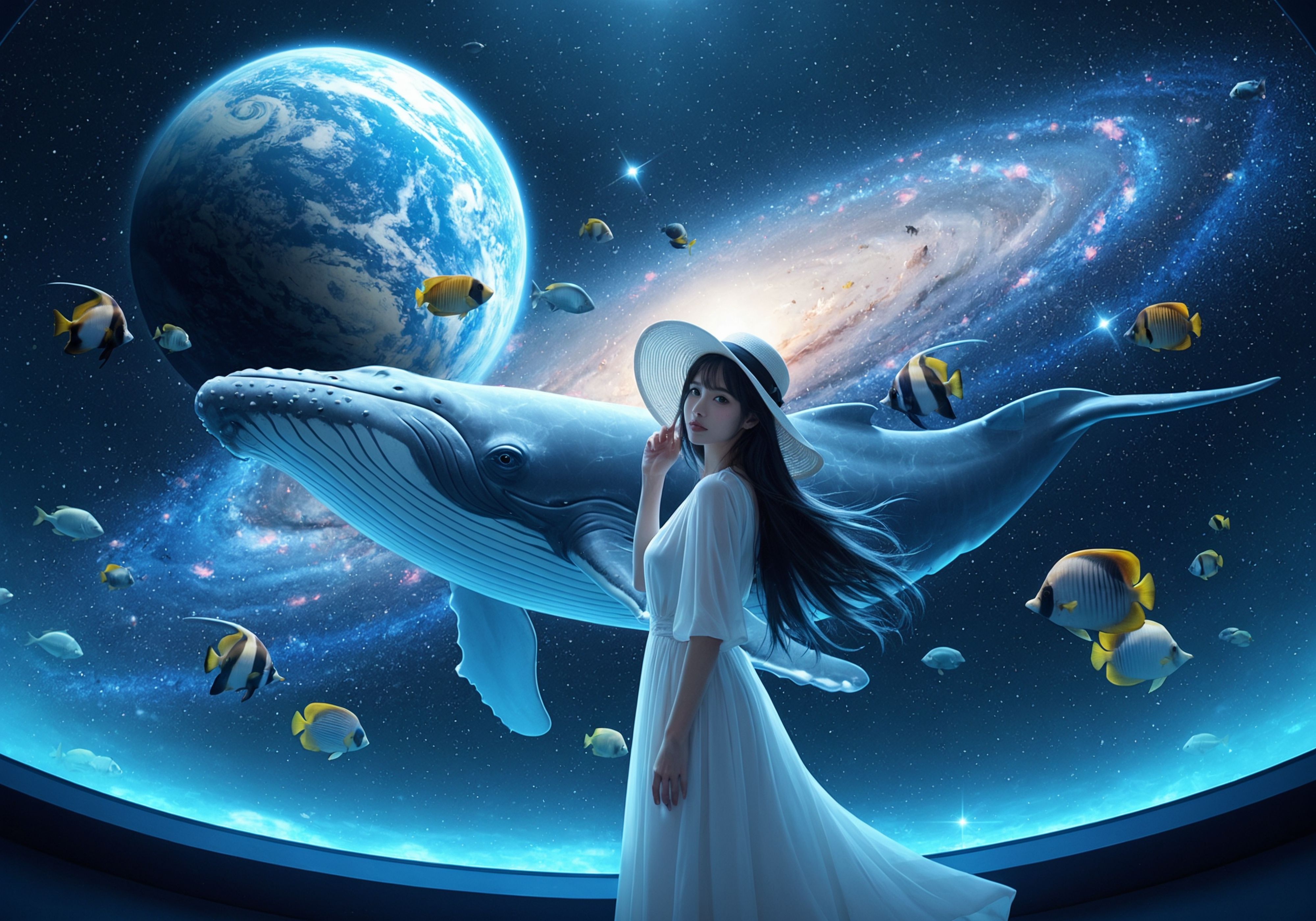 宇宙水族館へようこそ | の人気AIイラスト・グラビア
