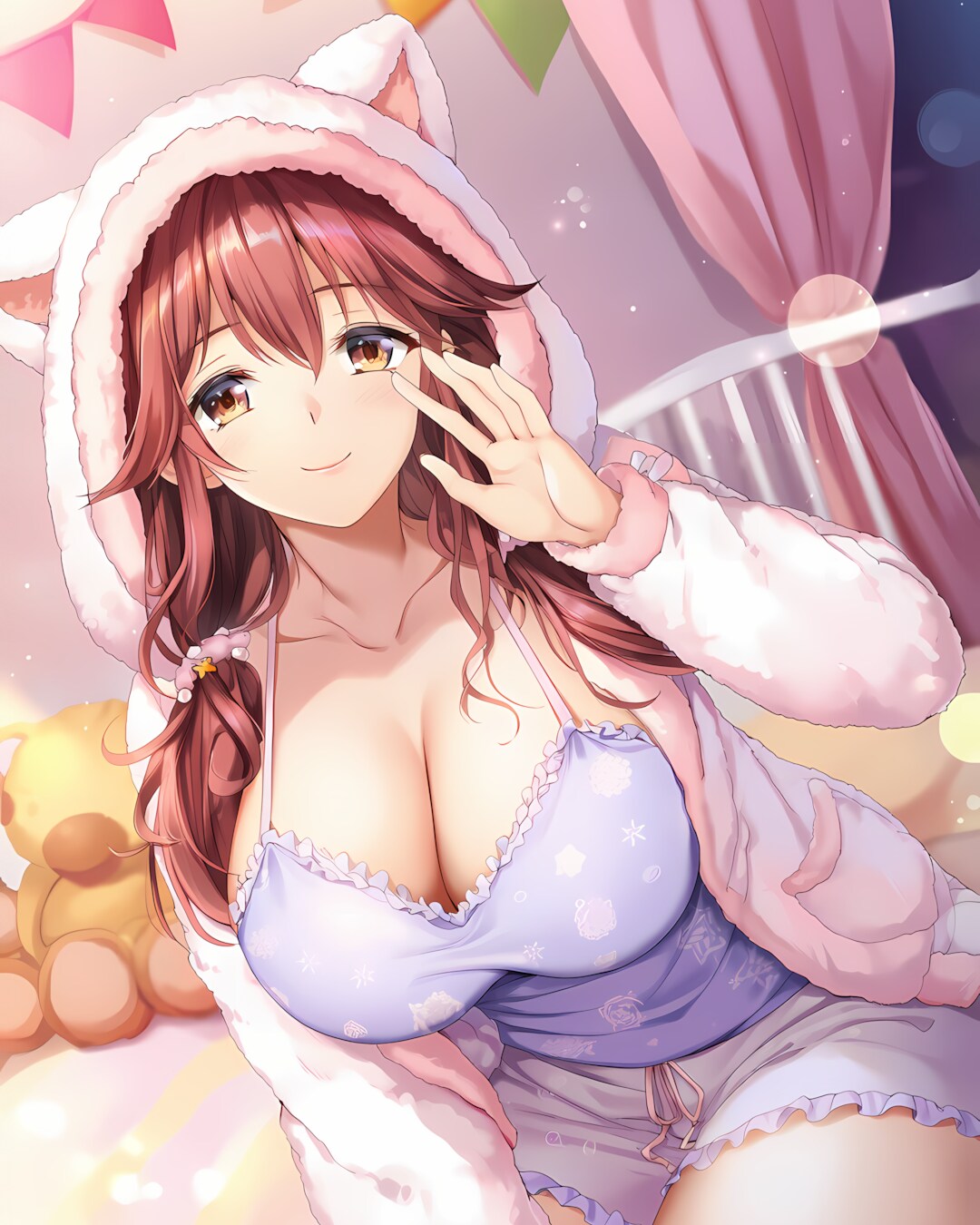 🐰耳付きふわふわおやすみノノカ♡