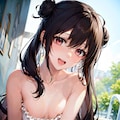 アイドル撮影会、裏オプション　黒髪少女の場合 2枚目