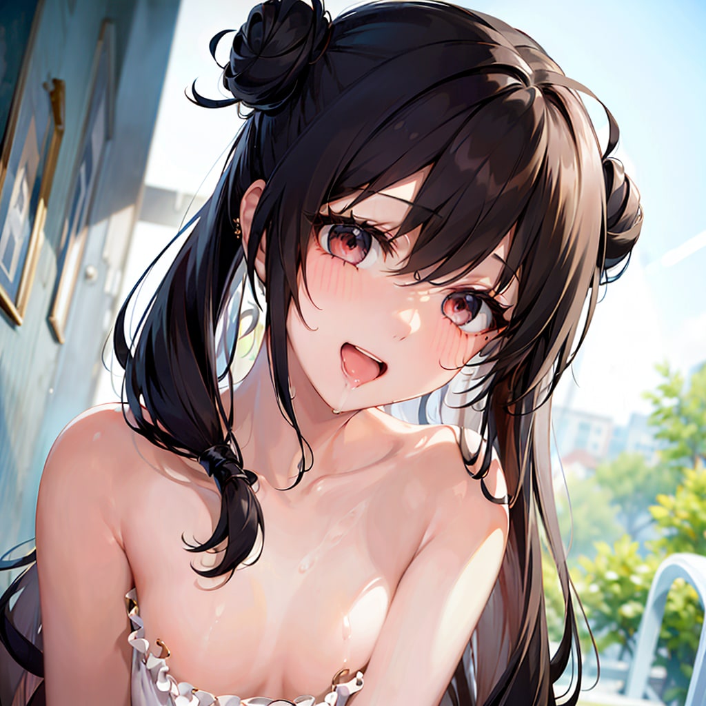 アイドル撮影会、裏オプション　黒髪少女の場合