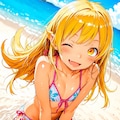 夏だ！ビーチだ！お昼だよ水着に着替えて全員集合！！7.8 2枚目