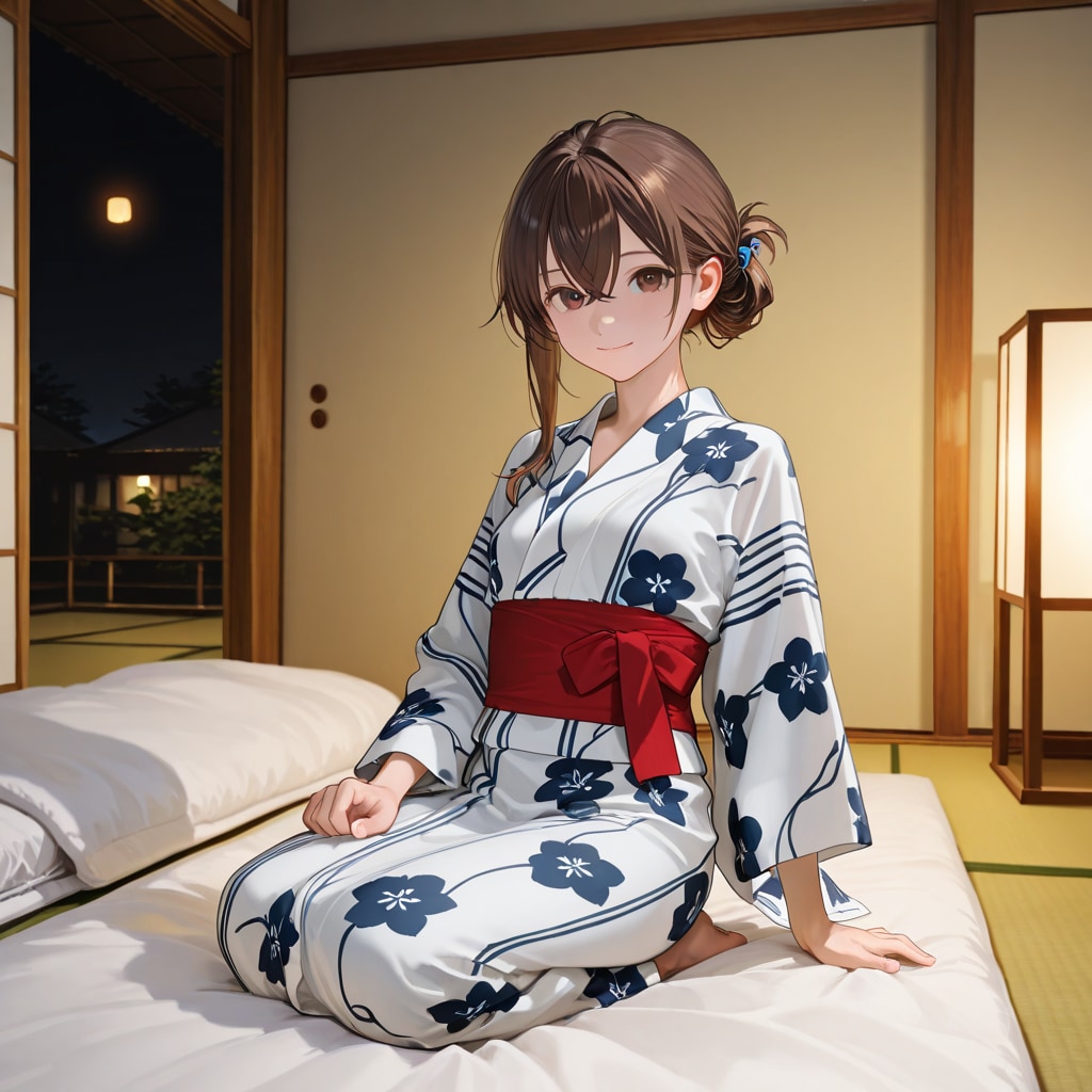 歩美 温泉旅行 (5) | の人気AIイラスト・グラビア