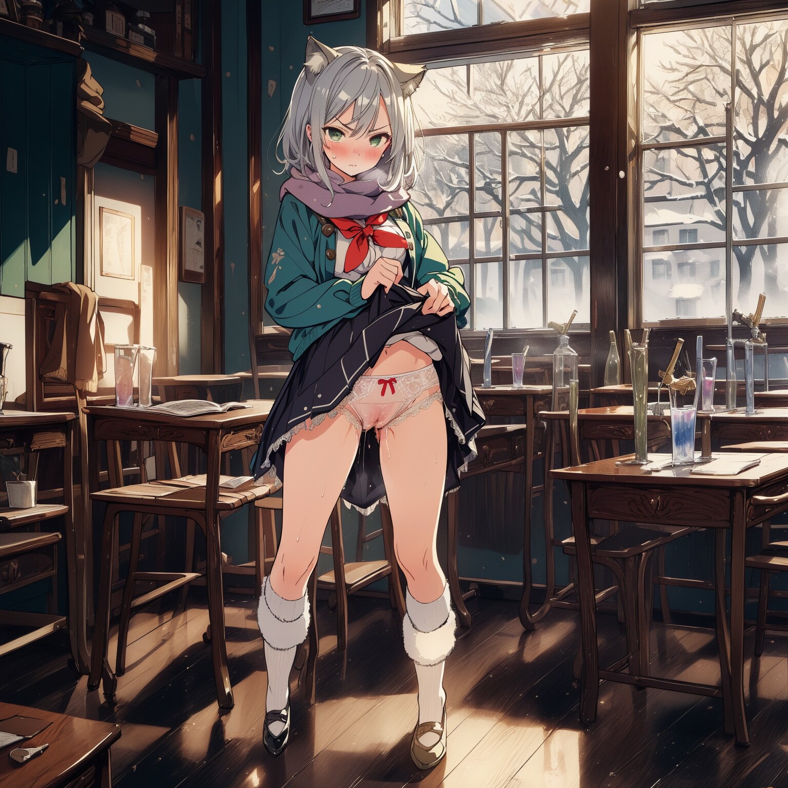 「ぬ、濡れてないしっ、、！