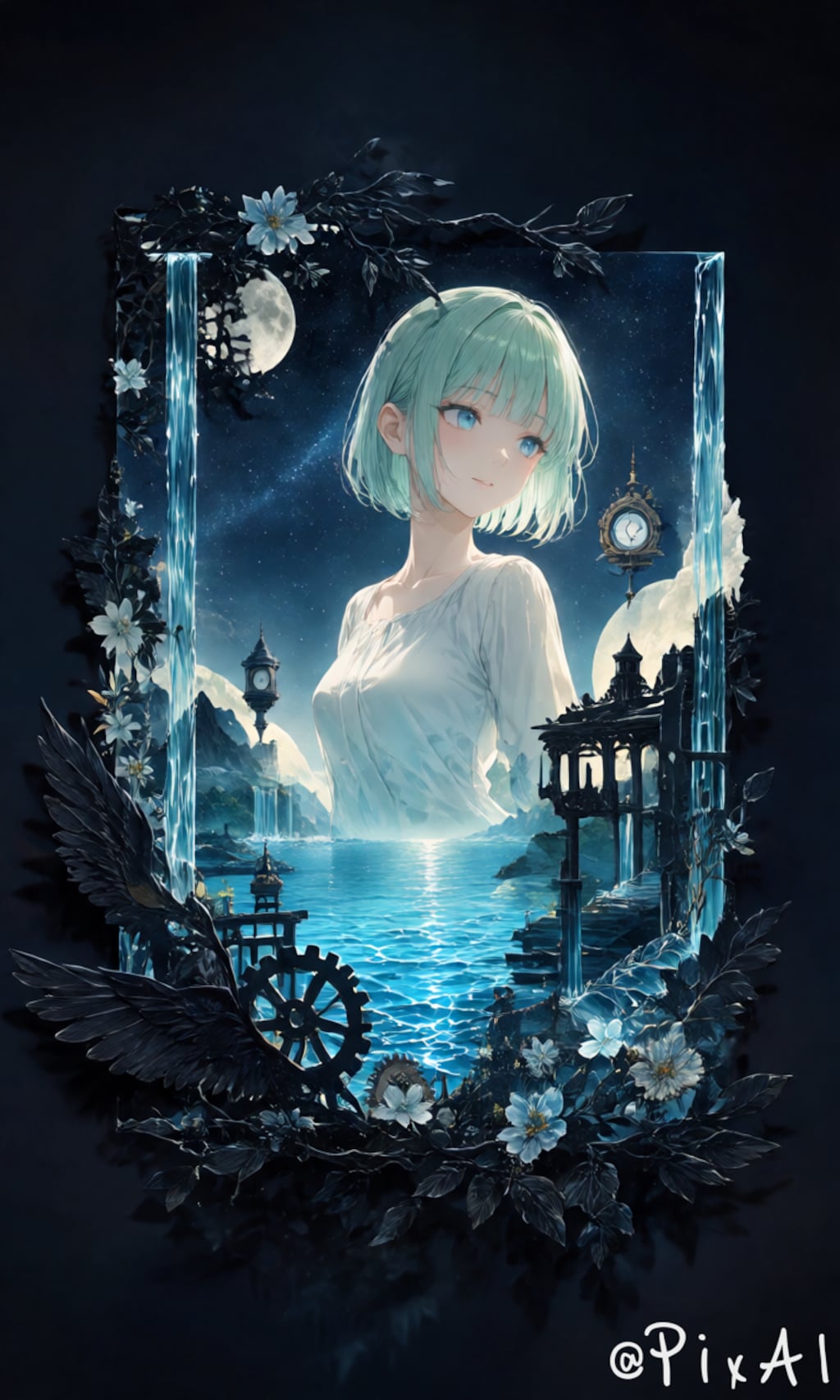 Silent Falls & the Crescent Maid