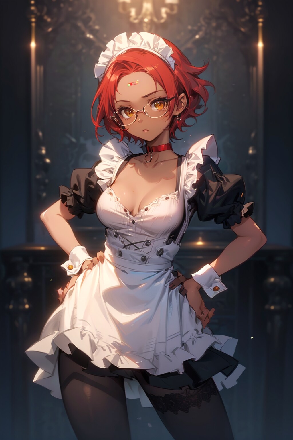 メイドの眼鏡っ娘