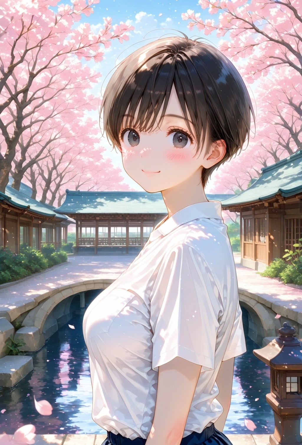 「おはよう✨️」早朝お散歩デート春🌸２