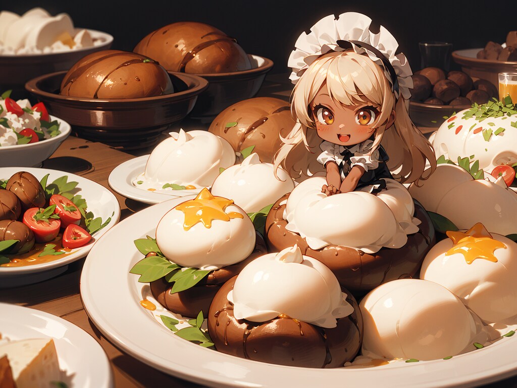 黒ギャルCHIBIと巨大食材