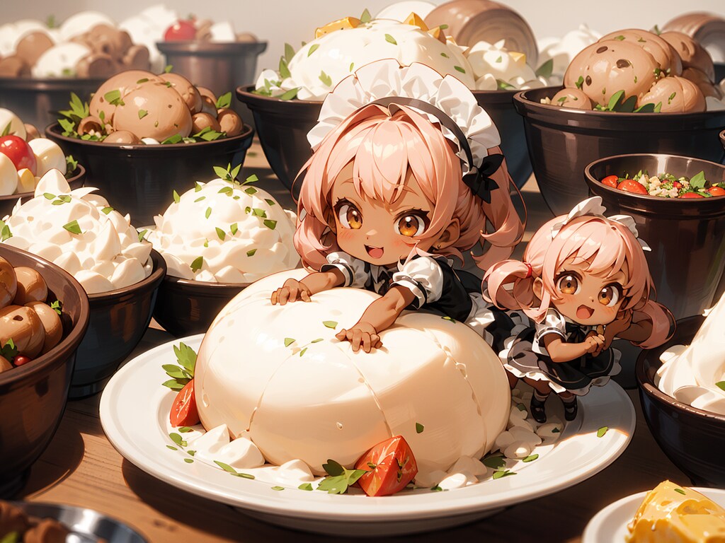 黒ギャルCHIBIと巨大食材