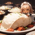 黒ギャルCHIBIと巨大食材 6枚目