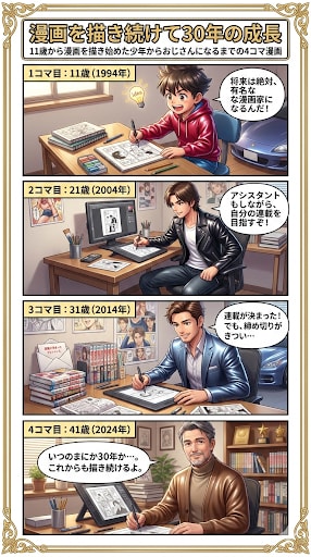 漫画を描き続けて30年の成長 | の人気AIイラスト・グラビア