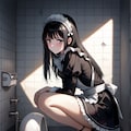 メイドさんのトイレ 2枚目