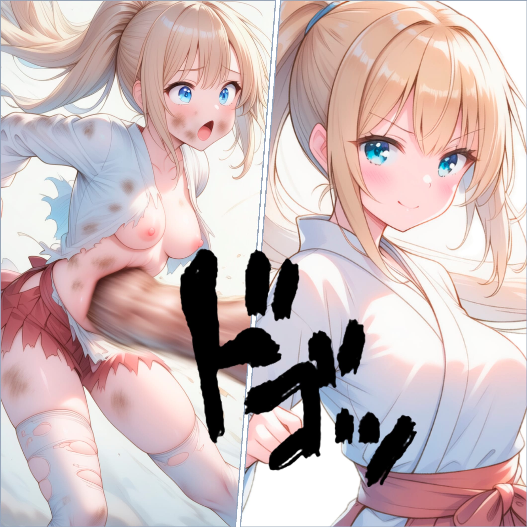 腹パン敗北する退魔巫女