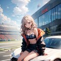 車と女の子 3枚目