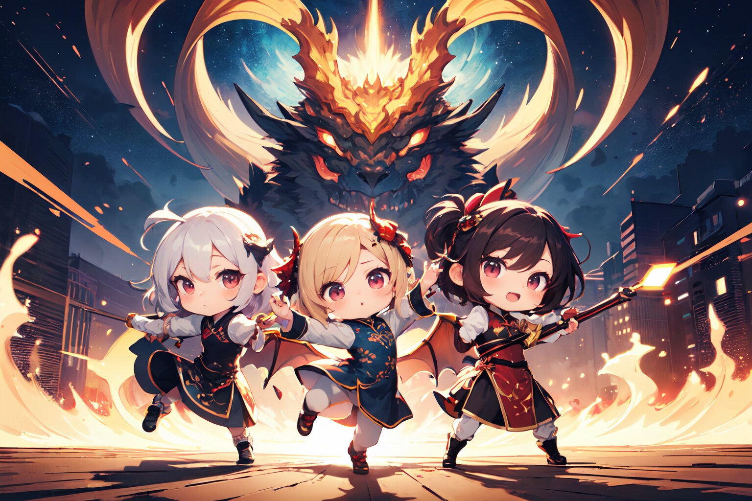 ドラゴン三姉妹