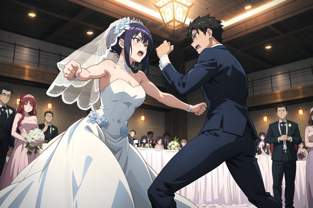 披露宴で大喧嘩