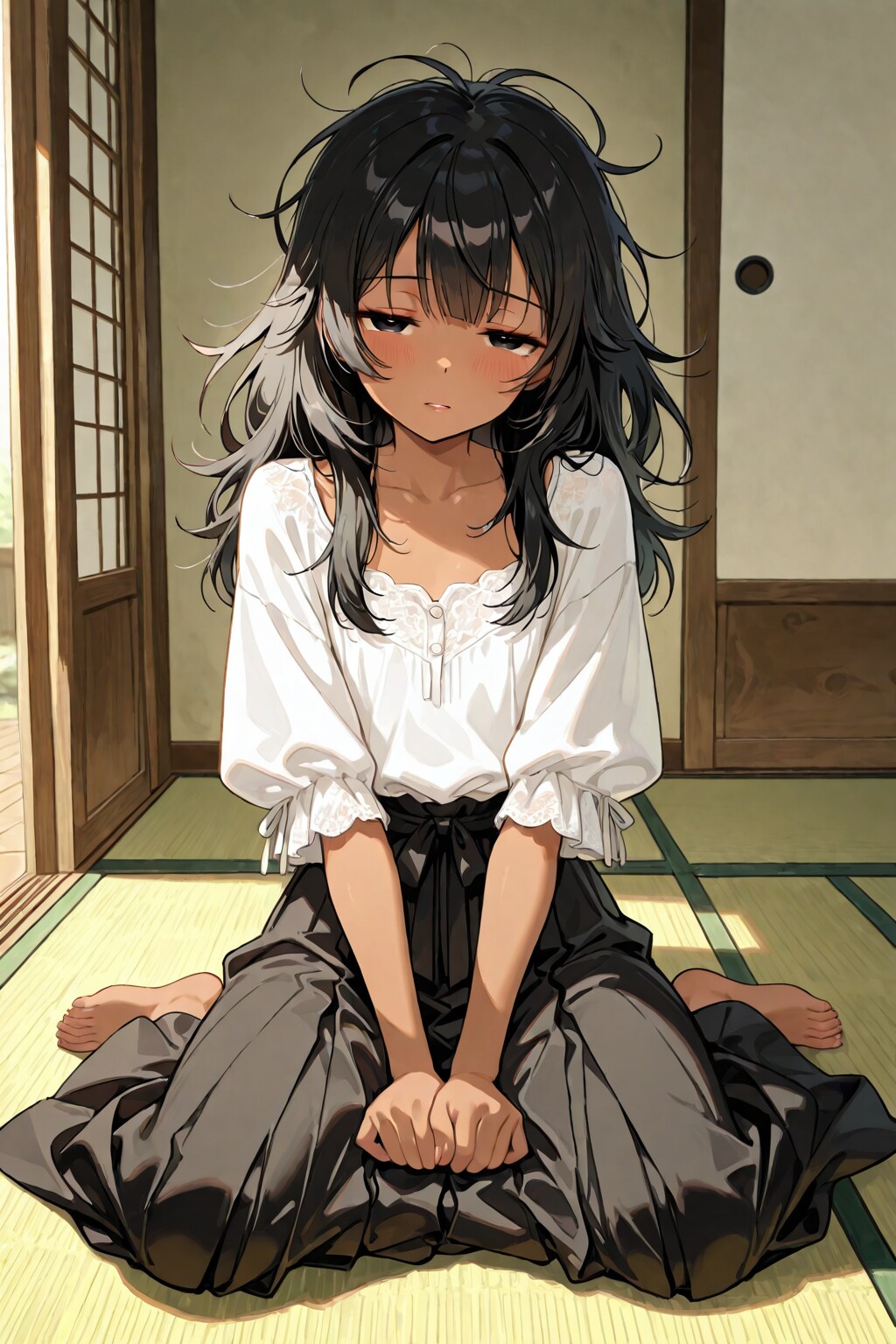 うちの娘ロングスカート