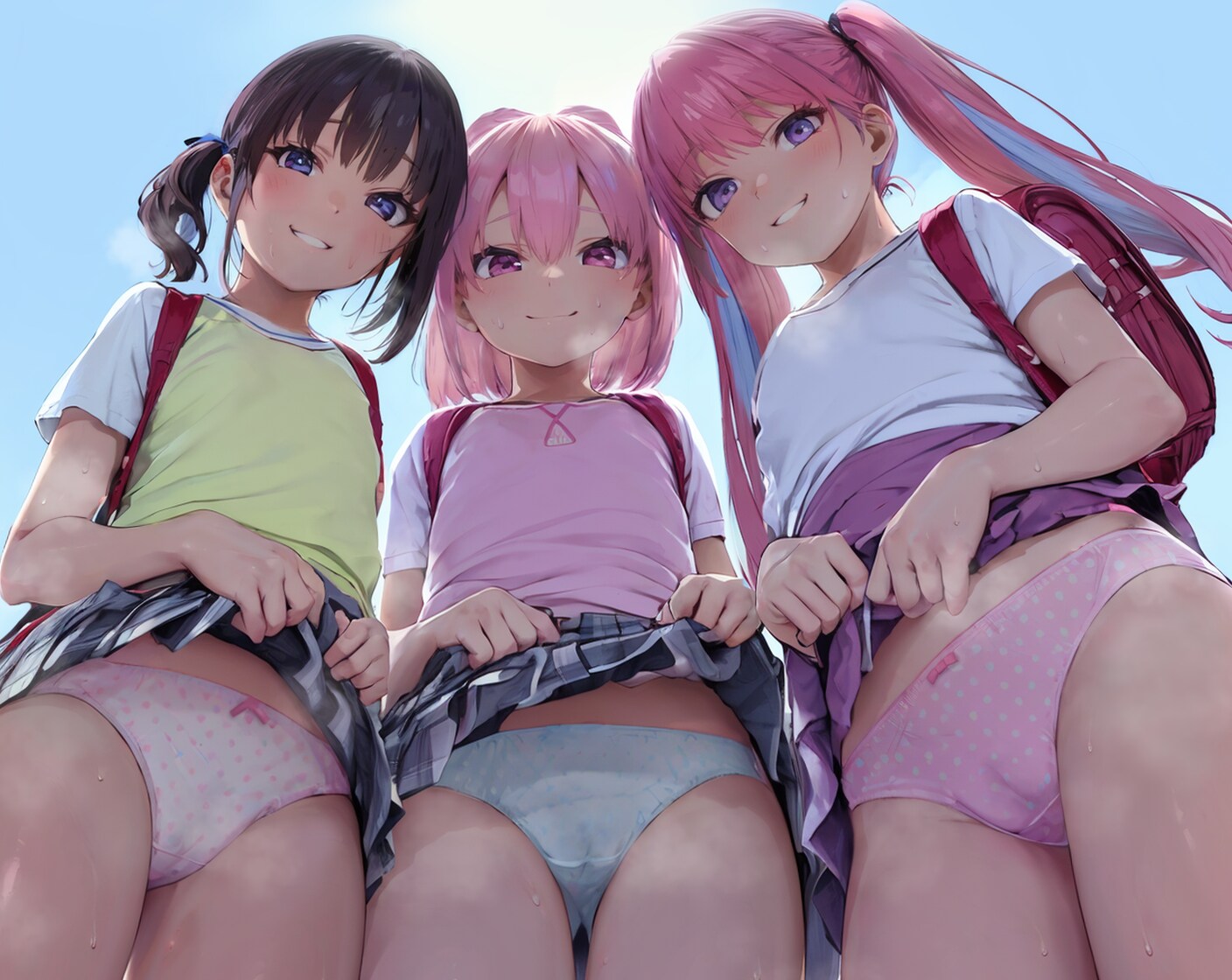 「今日は暑いね❤」