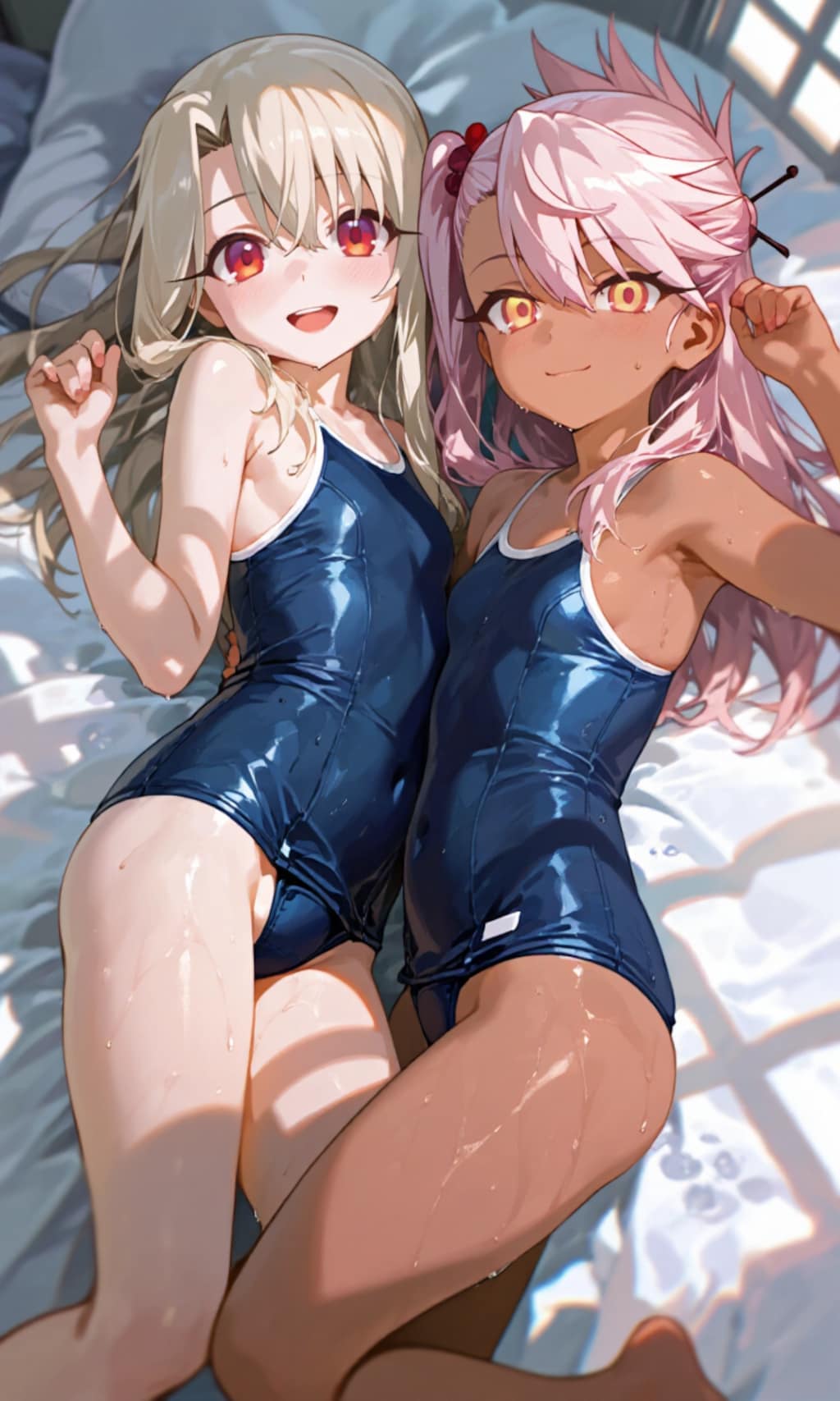 イリヤ　クロエ　白スク水