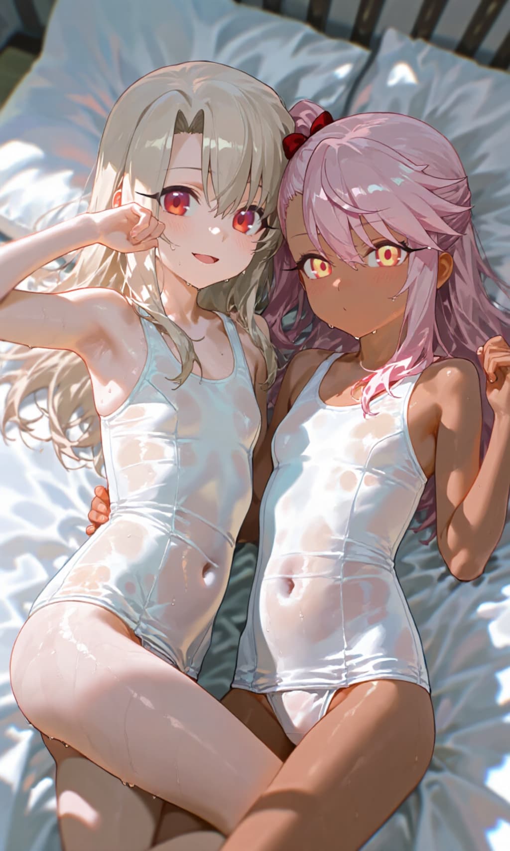 イリヤ　クロエ　白スク水