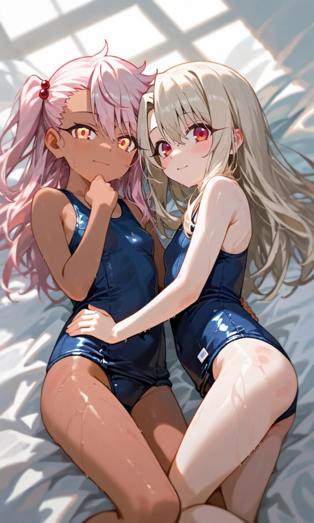 イリヤ　クロエ　白スク水