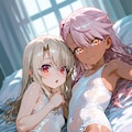 イリヤ　クロエ　白スク水 3枚目