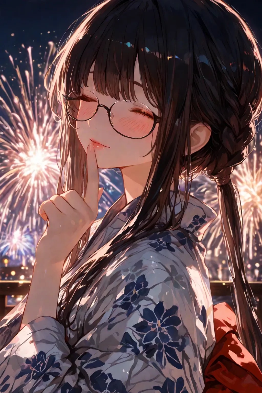 一休みの花火大会