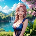 水の世界の美女 5枚目