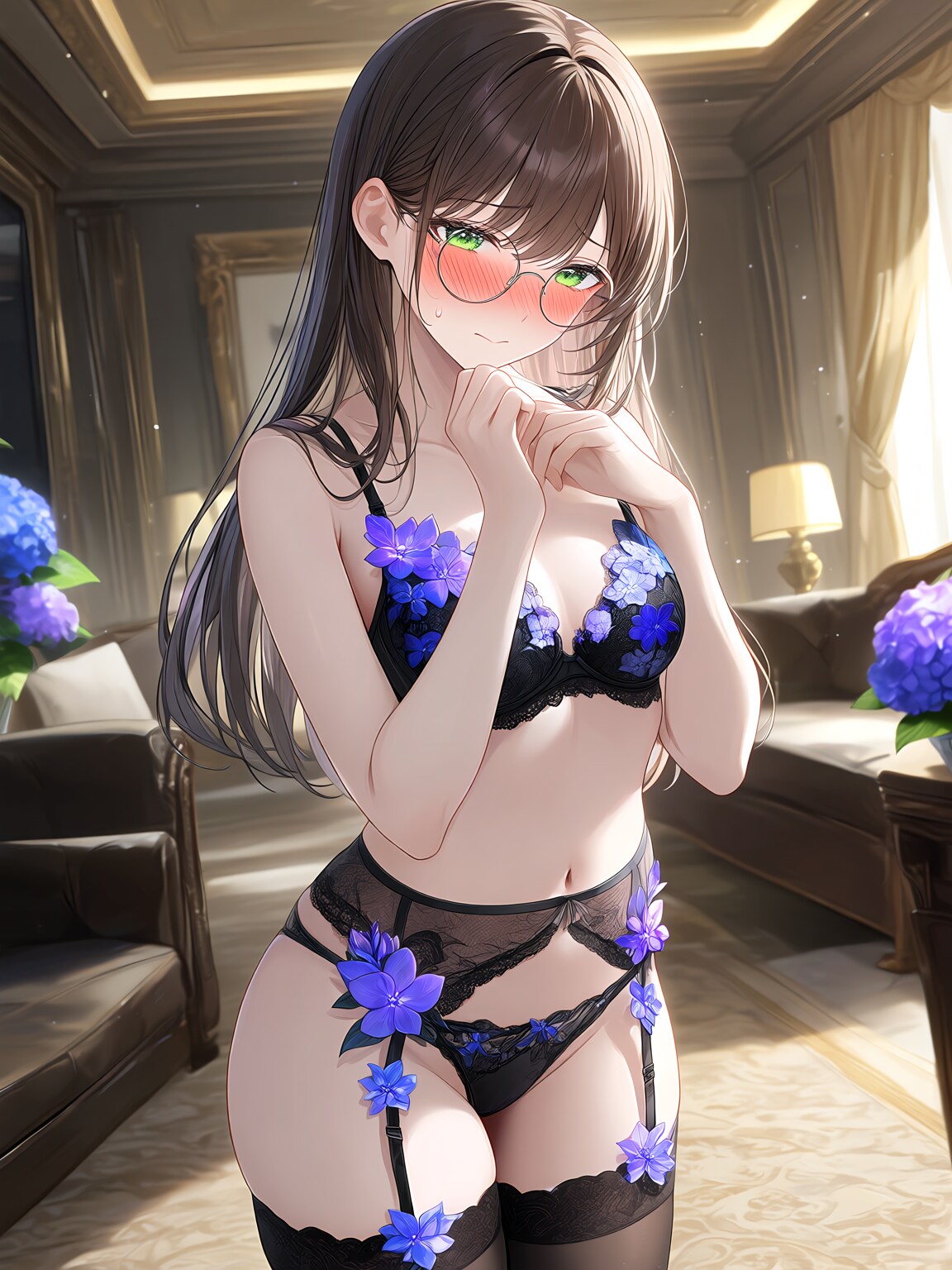 紫陽花の下着その2