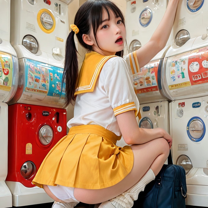ガチャポンにハマるパインちゃん