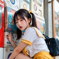 ガチャポンにハマるパインちゃん 3枚目