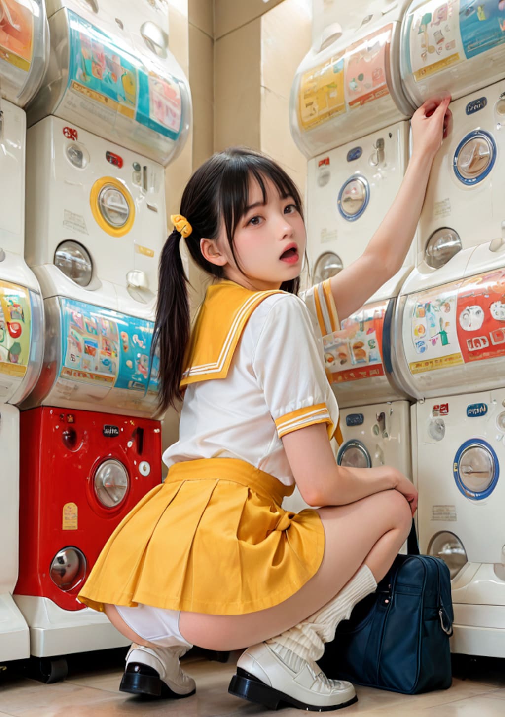 ガチャポンにハマるパインちゃん