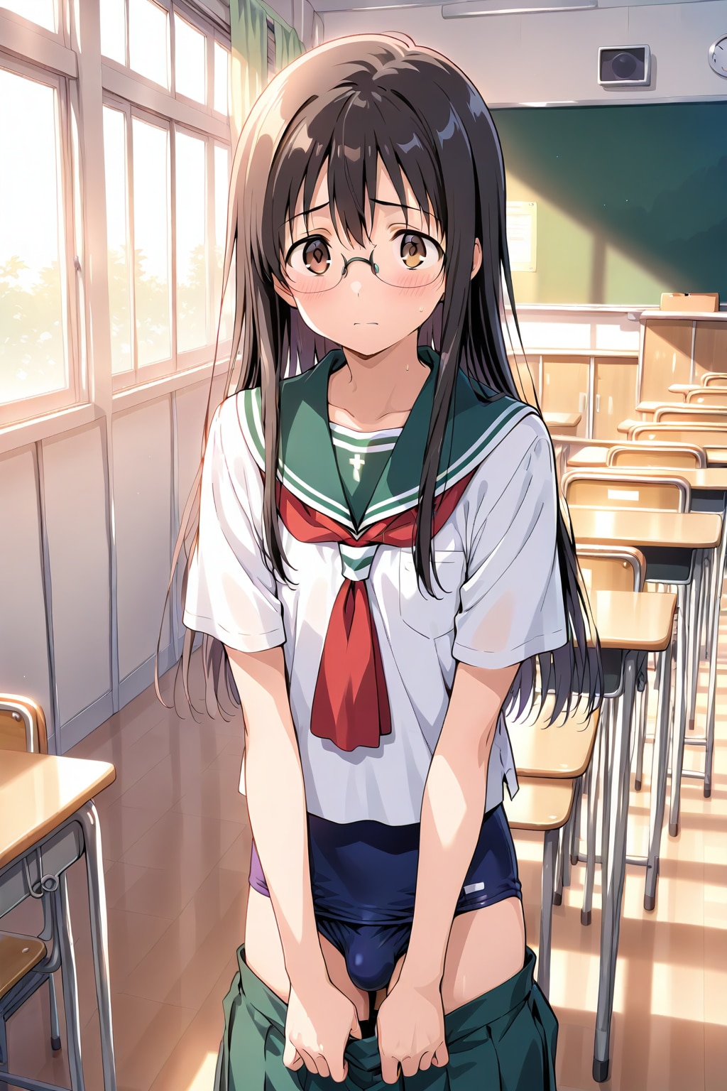 女子水泳部の男の娘 | の人気AIイラスト・グラビア