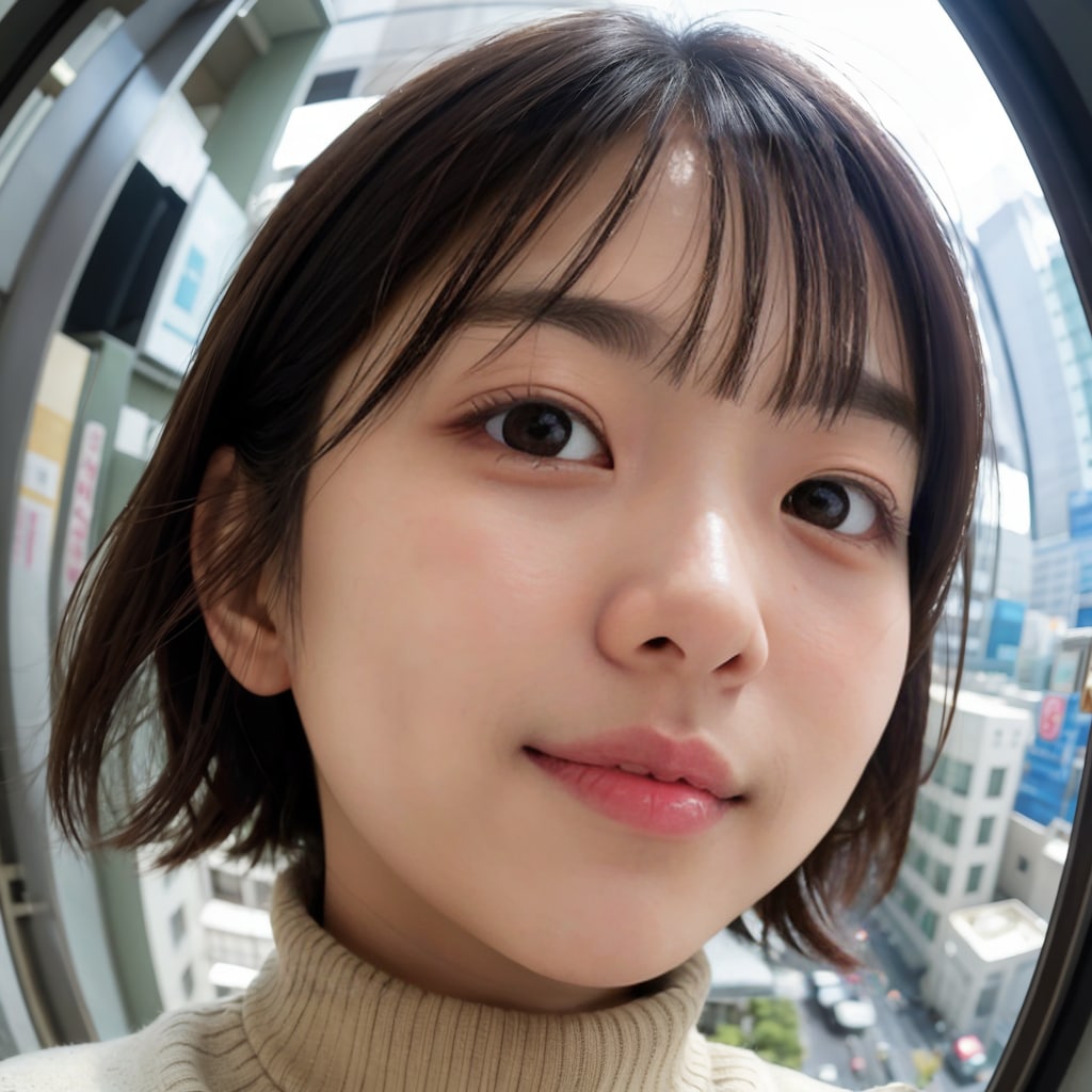 魚眼レンズ顔アップ 6/11