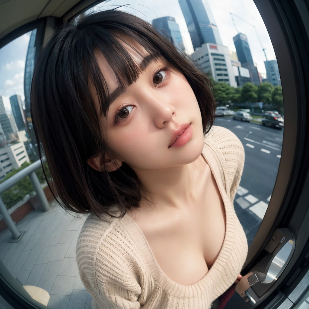 魚眼レンズ顔アップ 6/11