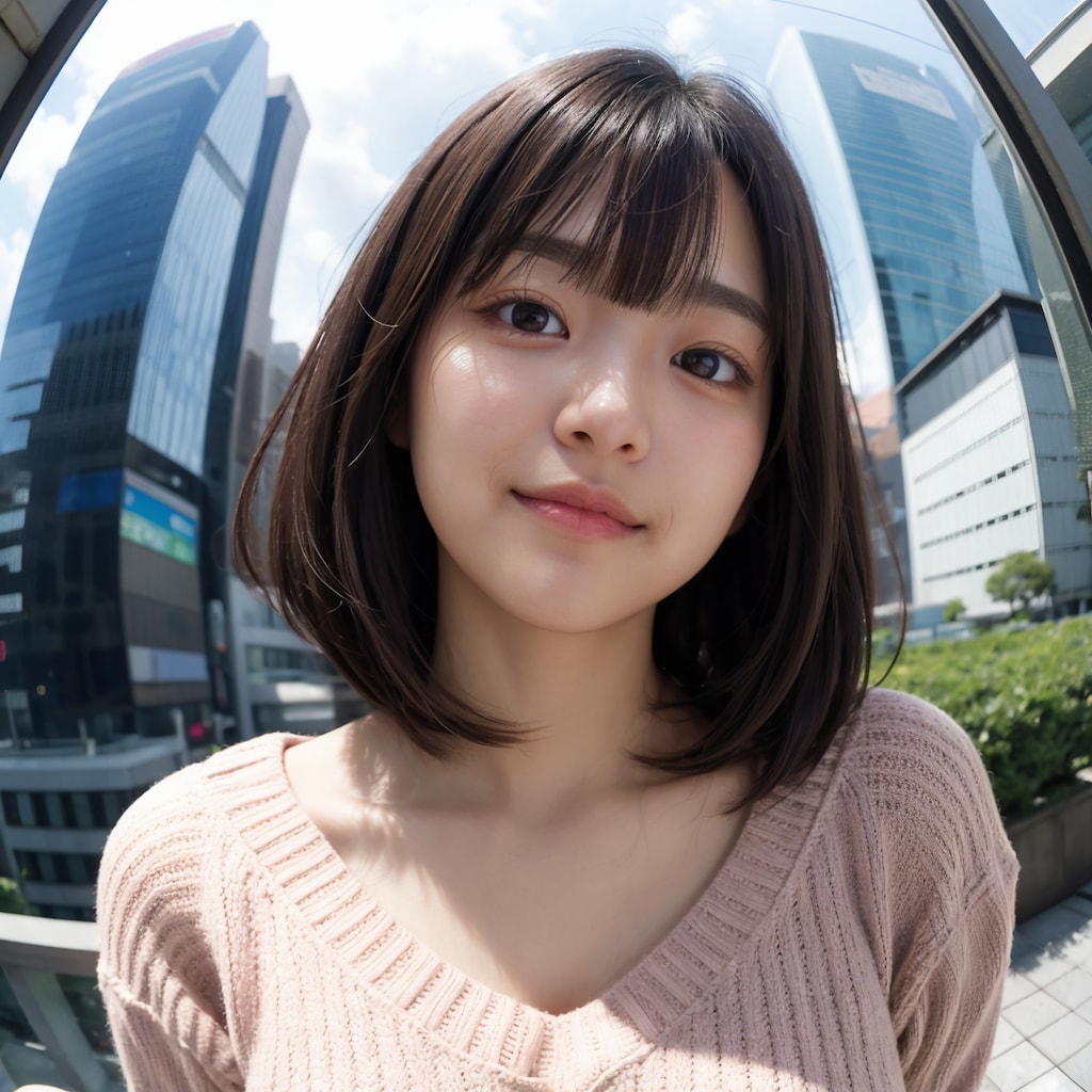 魚眼レンズ顔アップ 6/11