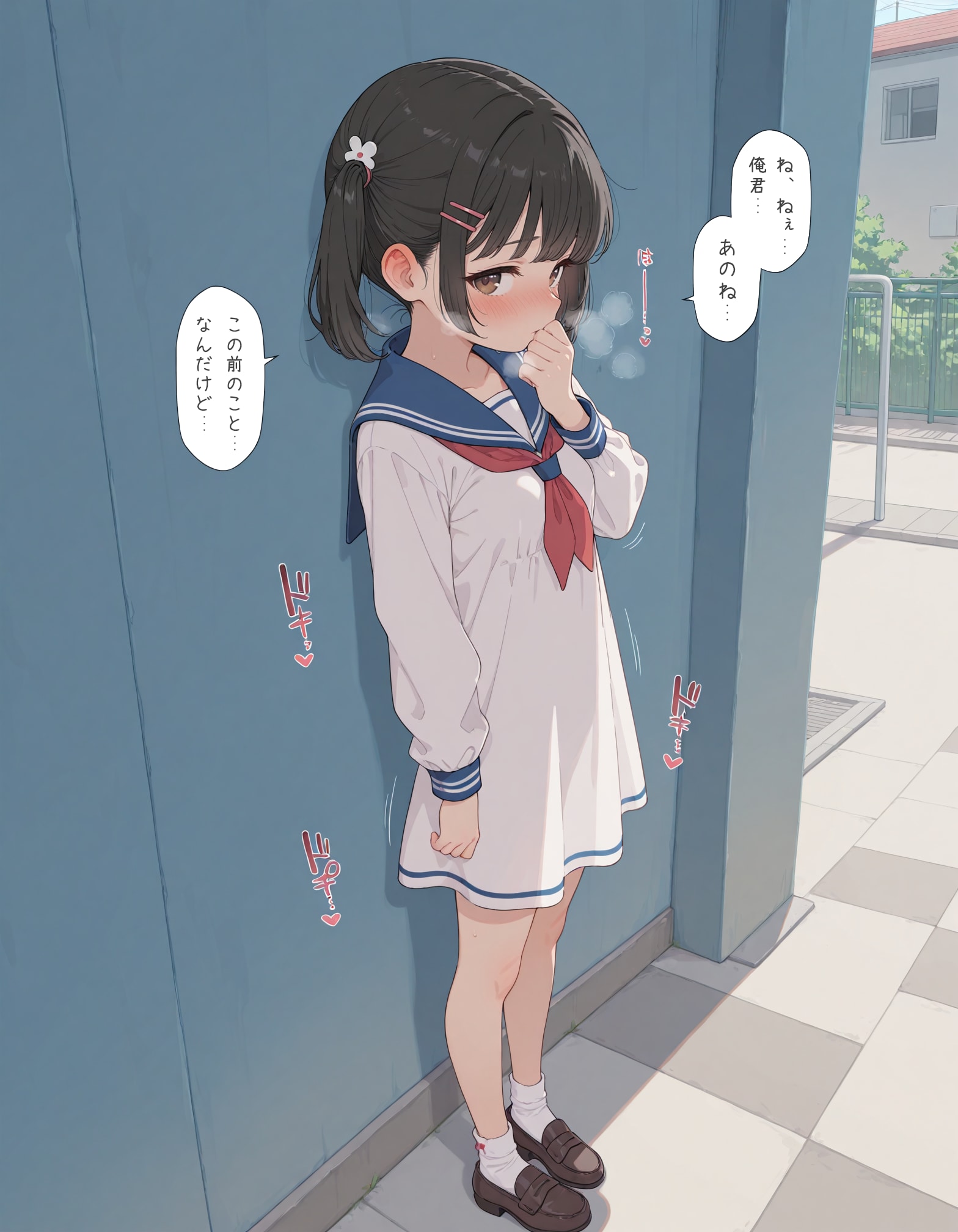 セーラーワンピの少女3