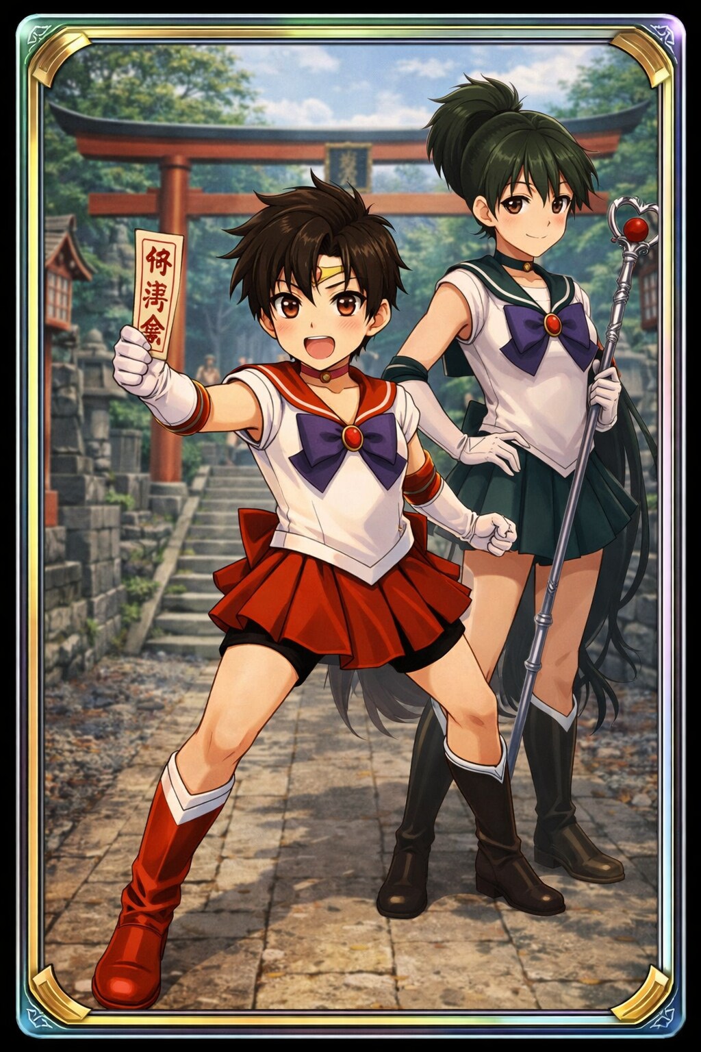 火野神社のお守りカード