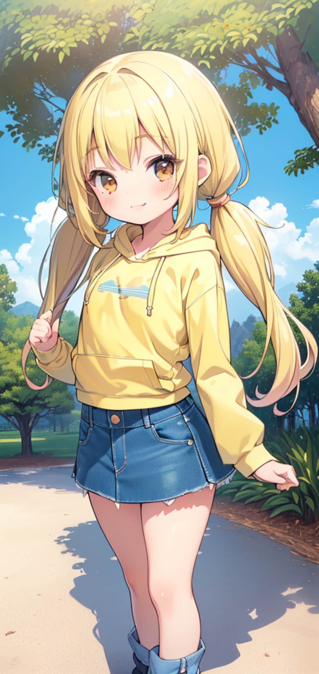 デニムスカート＆ロリ
