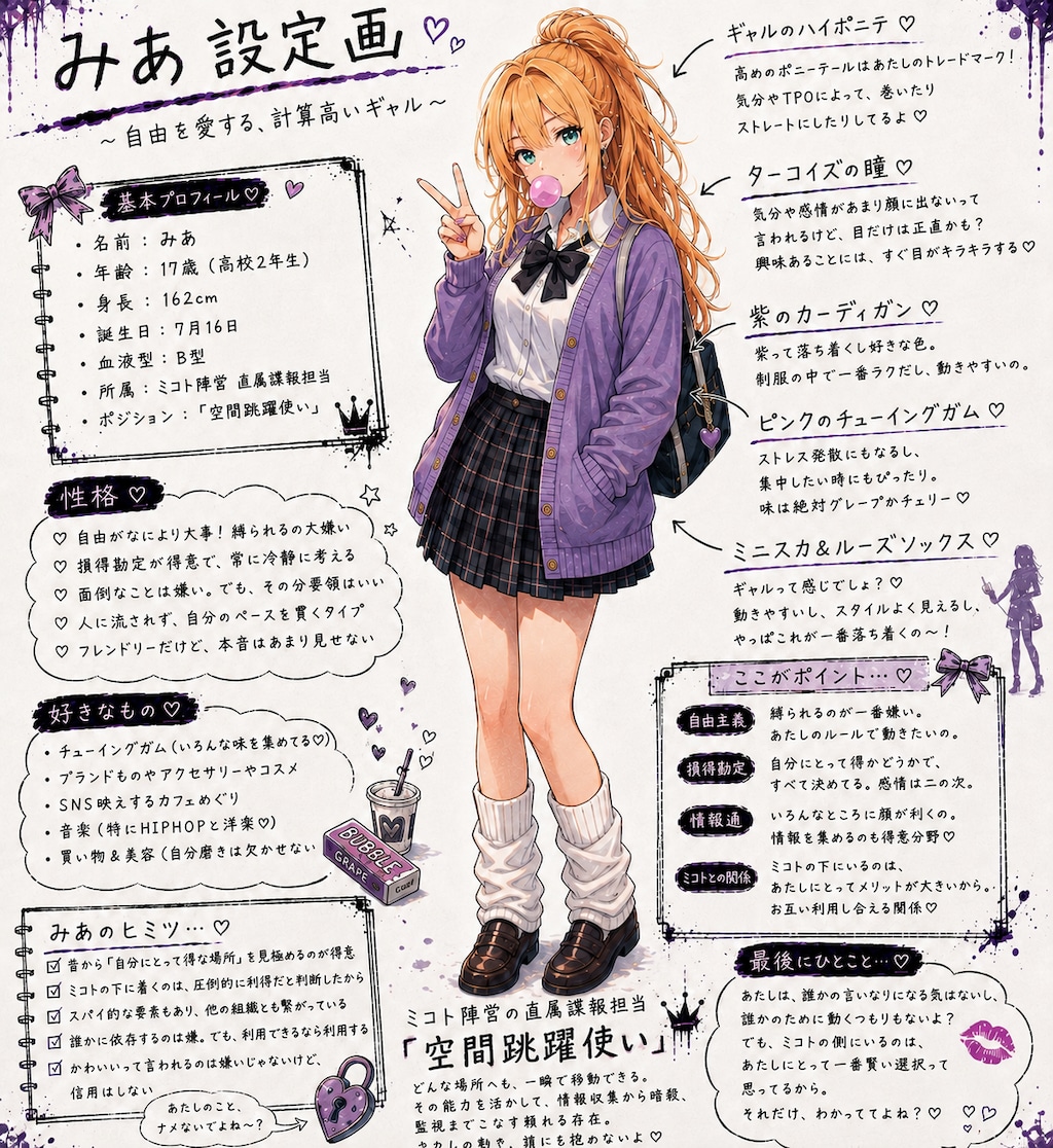 「うちの子説明⑩ みあ」