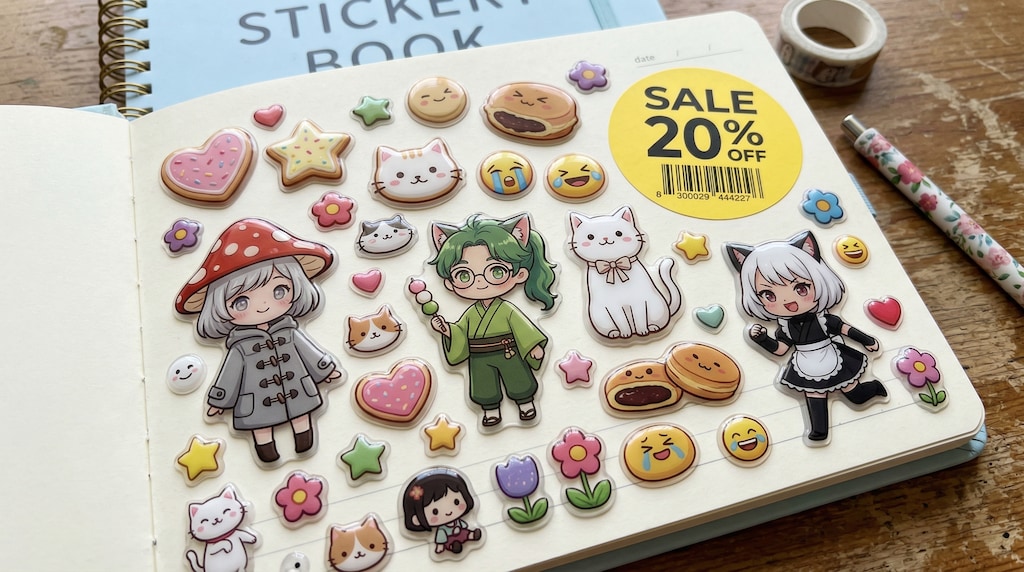 シールコレクションに入ってる割引シール