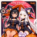 黒猫魔女と白猫魔女のハロウィン 3枚目