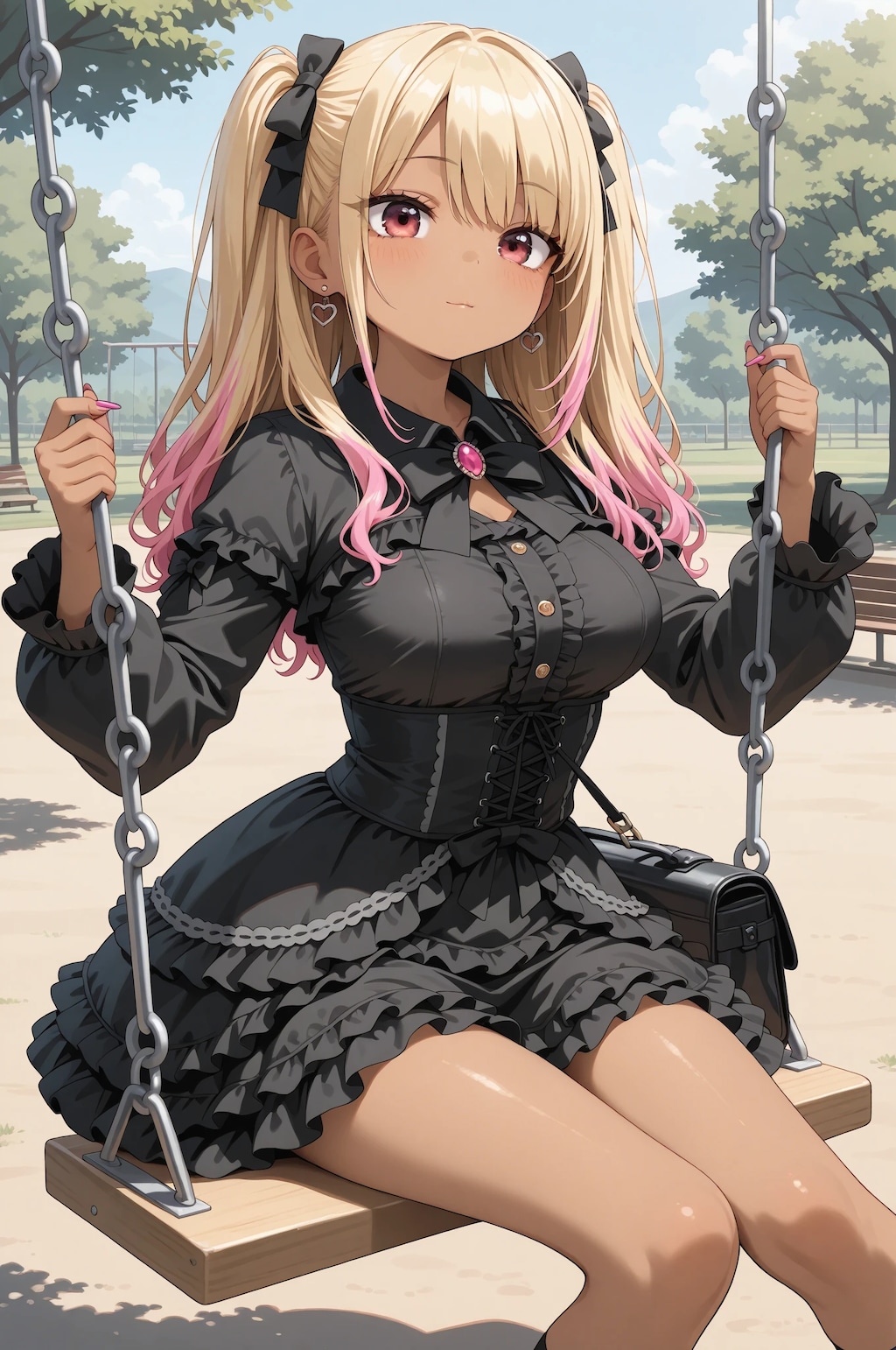 ギャルとゴスロリとブランコ