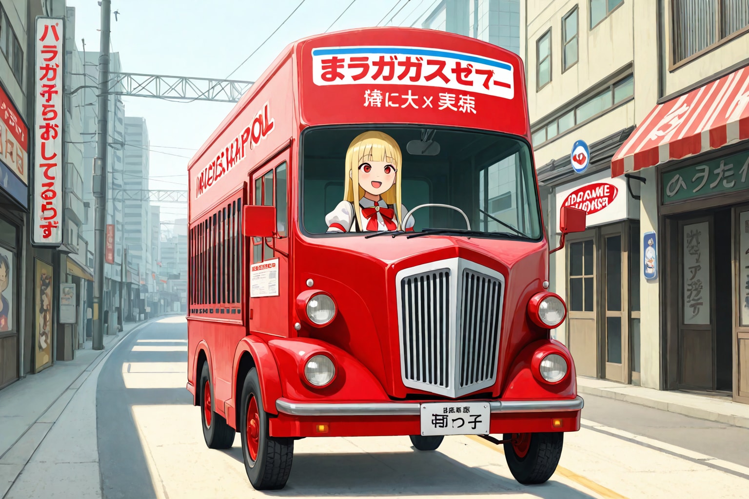 昭和テイストな宣伝トラック