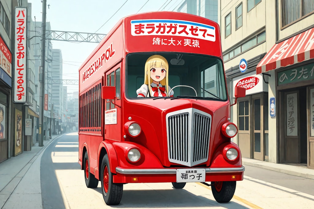 昭和テイストな宣伝トラック